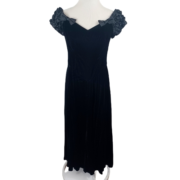 VINTAGE 80'S LE MODA INT'L SPECIAL OCCASION DRESS SIZE 10 - Picture 1 of 13
